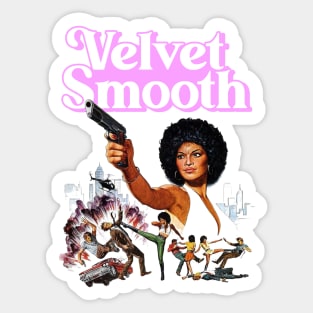 Retro Velvet Smooth ))(( Cult Classic Sticker